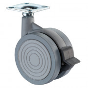 Roulette Mobilier Ø75mm Sols Fragiles Platine
