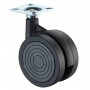 Roulette Mobilier Ø75mm Sols Fragiles Platine