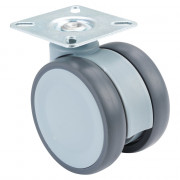 Roulette Mobilier Ø75mm Sols Fragiles Platine