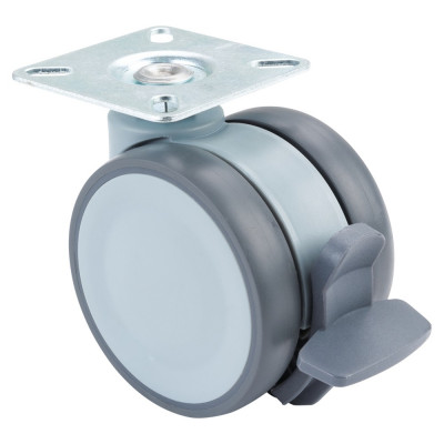 Roulette Mobilier Ø75mm Sols Fragiles Platine