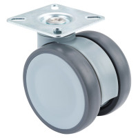 Roulette Mobilier Ø75mm Sols Fragiles Platine Roulette Mobilier Ø75mm Sols Fragiles Platine