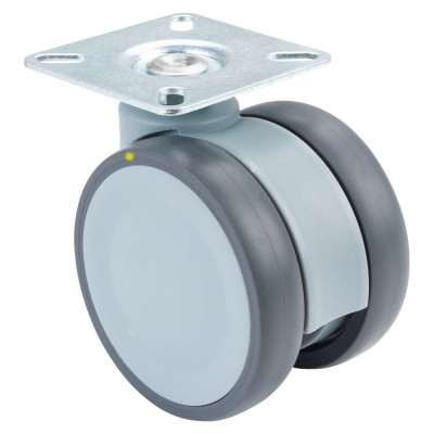 Roulette Mobilier Ø75mm Sols Fragiles Platine