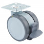Roulette Mobilier Ø75mm Sols Fragiles Platine
