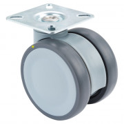 Roulette Mobilier Ø75mm Sols Fragiles Platine