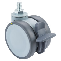 Roulette Mobilier Ø75mm Sols Fragiles Tige Roulette Mobilier Ø75mm Sols Fragiles Tige