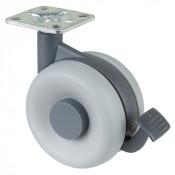 Roulette Mobilier Ø75mm Sols Lisses Platine