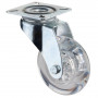Roulette Mobilier Ø75mm Sols Lisses Platine