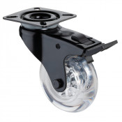Roulette Mobilier Ø75mm Sols Lisses Platine