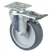 Roulette Mobilier Ø80mm Sols Fragiles Platine