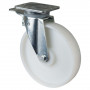 Roulette Manutention Avec blocage directionnel Plastique - Ø250mm 600kg - Fix. Platine