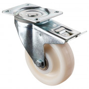 Roulette Manutention Avec blocage directionnel Polyamide - Ø150mm 450kg - Fix. Platine