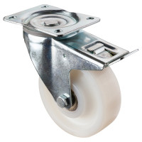 Roulette Manutention Avec blocage directionnel Polyamide - Ø160mm 450kg - Fix. Platine Roulette Manutention Avec blocage directionnel Polyamide - Ø160mm 450kg - Fix. Platine