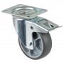 Roulette Manutention Avec blocage total Caoutchouc thermoplastique - Ø100mm 110kg