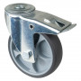 Roulette Manutention Avec blocage total Caoutchouc thermoplastique - Ø125mm 120kg