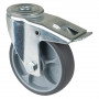Roulette Manutention Avec blocage total Caoutchouc thermoplastique - Ø125mm 120kg