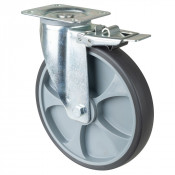 Roulette Manutention Avec blocage total Caoutchouc thermoplastique - Ø250mm 300kg