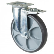 Roulette Manutention Avec blocage total Caoutchouc thermoplastique - Ø250mm 300kg