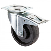 Roulette Manutention Avec blocage total Polyamide renforcé de fibres de verre, +280° - Ø15