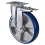 Roulette Manutention Avec blocage total Polyuréthane moulé Besothane - Ø250mm 350kg