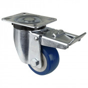 Roulette Manutention Avec blocage total Polyuréthane moulé Besothane - Ø80mm 170kg