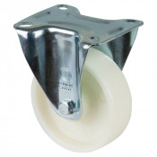 Roulette Manutention Fixe Plastique - Ø100mm 125kg - Fix. Platine