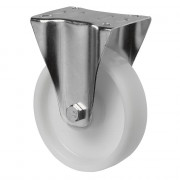 Roulette Manutention Fixe Plastique - Ø125mm 175kg - Fix. Platine