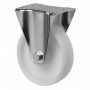 Roulette Manutention Fixe Plastique - Ø125mm 175kg - Fix. Platine