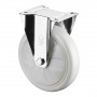 Roulette Manutention Fixe Plastique - Ø125mm 300kg - Fix. Platine