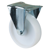 Roulette Manutention Fixe Plastique - Ø175mm 300kg - Fix. Platine Roulette Manutention Fixe Plastique - Ø175mm 300kg - Fix. Platine