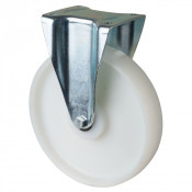 Roulette Manutention Fixe Plastique - Ø250mm 600kg - Fix. Platine