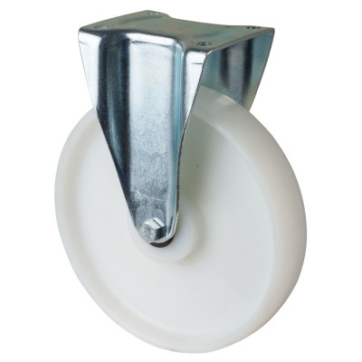 Roulette Manutention Fixe Plastique - Ø250mm 600kg - Fix. Platine