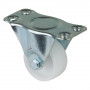 Roulette Manutention Fixe Plastique - Ø58mm 80kg - Fix. Platine