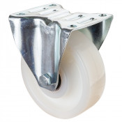 Roulette Manutention Fixe Polyamide - Ø160mm 450kg - Fix. Platine