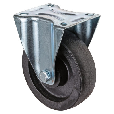 Roulette Manutention Fixe Polyamide renforcé de fibres de verre, +280° - Ø125mm 175kg