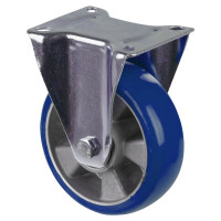 Roulette Manutention Fixe Polyuréthane moulé Besothane - Ø160mm 300kg - Fix. Platine Roulette Manutention Fixe Polyuréthane moulé Besothane - Ø160mm 300kg - Fix. Platine