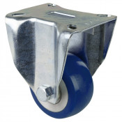 Roulette Manutention Fixe Polyuréthane moulé Besothane - Ø80mm 170kg - Fix. Platine