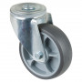 Roulette Manutention Pivotante Caoutchouc thermoplastique - Ø100mm 110kg - Trou central