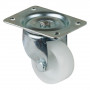 Roulette Manutention Pivotante Plastique - Ø58mm 80kg - Fix. Platine