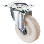 Roulette Manutention Pivotante Polyamide - Ø150mm 450kg - Fix. Platine