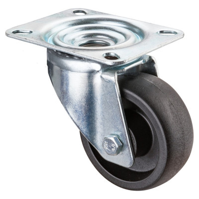 Roulette Manutention Pivotante Polyamide renforcé de fibres de verre, +280° - Ø80mm 100kg