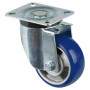 Roulette Manutention Pivotante Polyuréthane moulé Besothane - Ø100mm 200kg - Fix. Platine