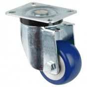 Roulette Manutention Pivotante Polyuréthane moulé Besothane - Ø80mm 170kg - Fix. Platine