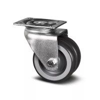Roulette jumelée caoutchouc D75 plat – Charge 80 kg – Stabilité renforcée mobilier Roulette jumelée caoutchouc D75 plat – Charge 80 kg – Stabilité renforcée mobilier
