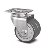 Roulette pivotante jumelée caoutchouc D75 plat – 85 kg – Maniabilité fluide et stable Roulette pivotante jumelée caoutchouc D75 plat – 85 kg – Maniabilité fluide et stable