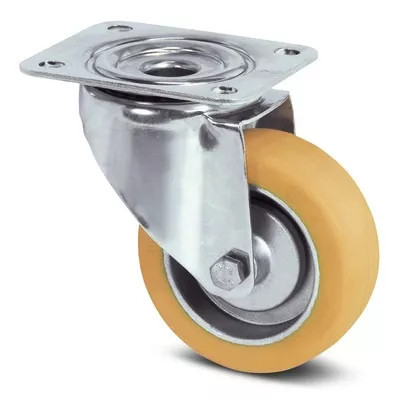 Roulette haute température silicone Diamètre 100 mm – Achatmat – 80 kg – Adhérence et endurance