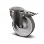 Roulette à Frein Inox Caoutchouc à Œil – Diamètres 100 à 125 mm – Charge 80 à 100 kg