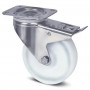Roulette à Frein Inox Polyamide Blanc – Diamètres 80 à 200 mm – Charge 200 à 400 kg