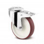 Roulette à Frein Inox Polyuréthane RGE à Œil – Diamètres 100 à 180 mm – 100 à 150 kg