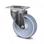 Roulette Pivotante Inox Caoutchouc – Diamètres 100 à 125 mm – Charge 80 à 100 kg