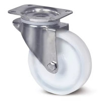 Roulette Pivotante Inox Polyamide Blanc – Diamètres 80 à 200 mm – Charge 200 à 400 kg
